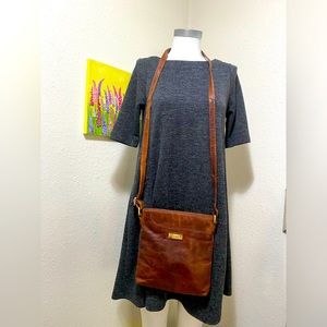 Leather crossbody bag